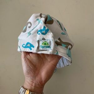 Tortle size large baby hat to prevent plagiocephaly